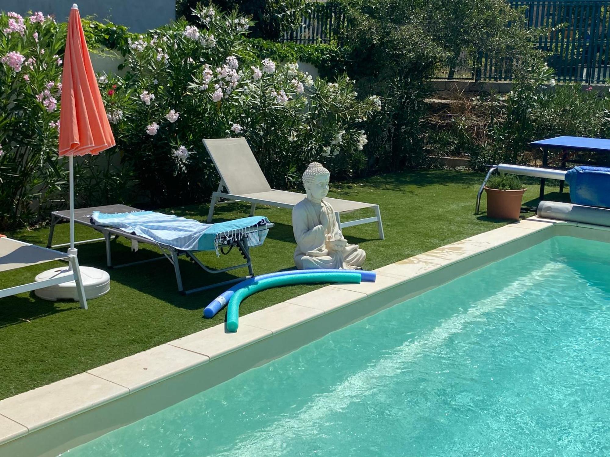 Gite Climatise Avec Piscine Sur Les Hauteurs De 볼렌느 외부 사진
